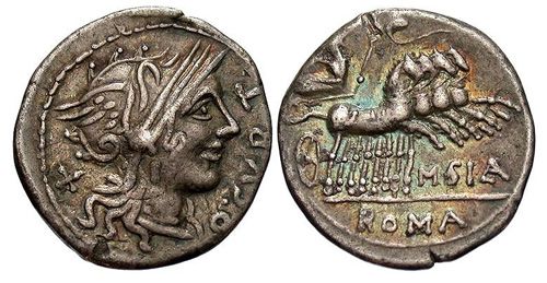 curtia roman coin denarius